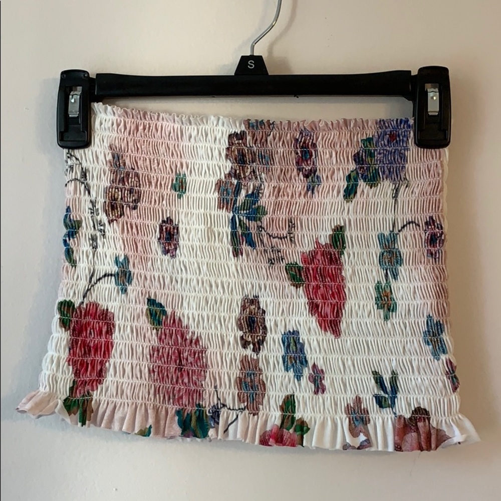 Floral tube top